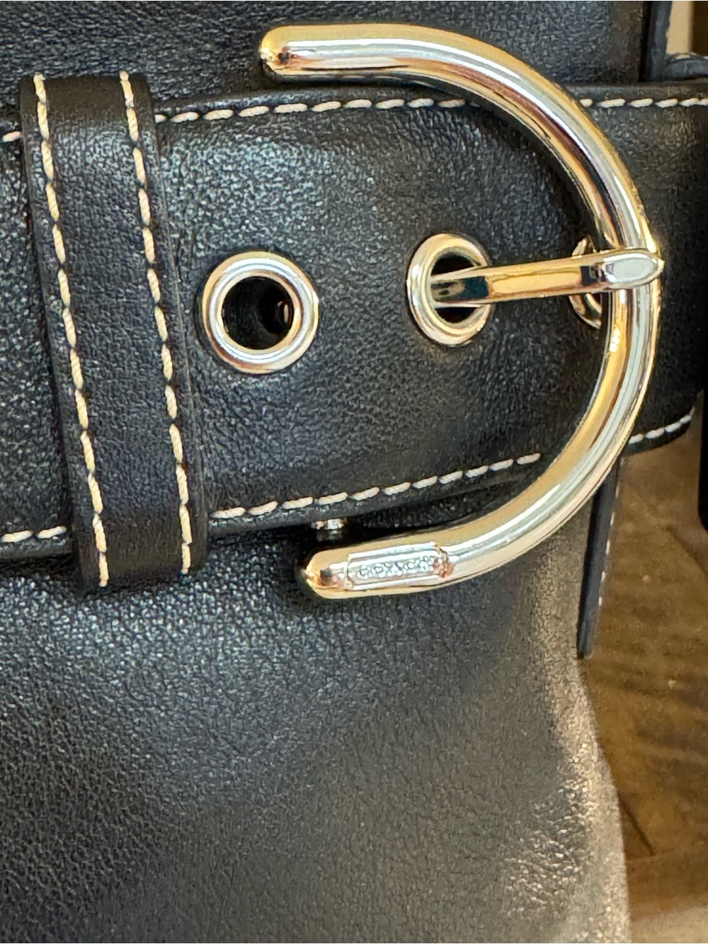 🖤 COACH Y2K VINTAGE SOHO BLACK LEATHER BUCKLE BAG. - Picture 8 of 14
